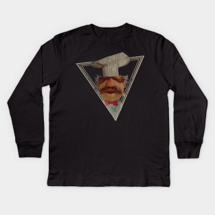 Vert Der Ferk - The Swedish Chef Retro Kids Long Sleeve T-Shirt